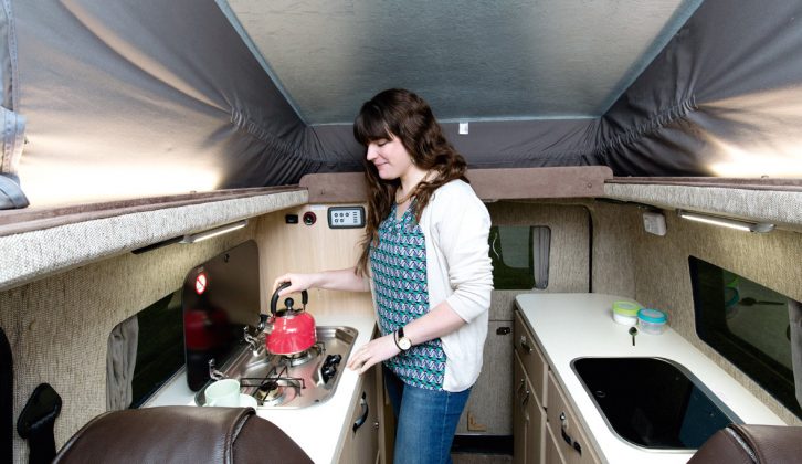 Practical Motorhome's testers like the fact that, whether on a site or elsewhere, the Wave offers two easy-to-deploy single beds and the means to rustle up a full English breakfast and a nice cup of tea