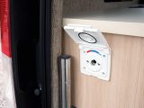 This water connection point at the rear facilitates the use of a hose outside the ’van – ideal for cleaning muddy boots or pets before they get inside the Wave campervan from Auto-Sleepers