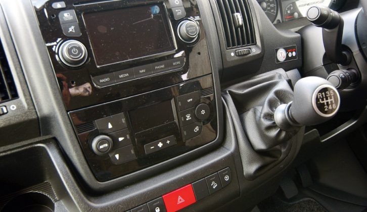 The cab specification includes integrated satellite navigation in the Swift Lifestyle dealer specials for Marquis Motorhomes