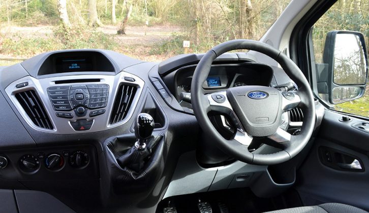 The Transit Custom’s car-like dashboard puts everything at hand, the Trend Pack gives you a heated windscreen, and there's a split wing mirror to avoid blind spots