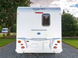 With no fancy, moulded rear panels, the toilet can be sited against the rear wall of the van, and the holding cassette accessed hereWith no fancy, moulded rear panels, the toilet can be sited against the rear wall of the van, and the holding cassette accessed here