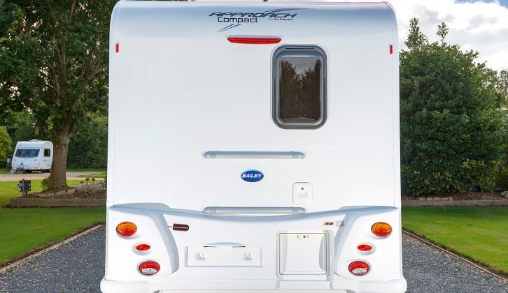 With no fancy, moulded rear panels, the toilet can be sited against the rear wall of the van, and the holding cassette accessed hereWith no fancy, moulded rear panels, the toilet can be sited against the rear wall of the van, and the holding cassette accessed here