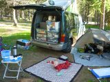 Careful packing and organisation has been key to making this campervan adventure a success