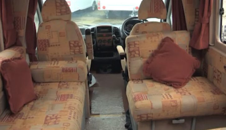 Check the condition of the interior and see if there are enough travel seats for your family when you buy a used motorhome
