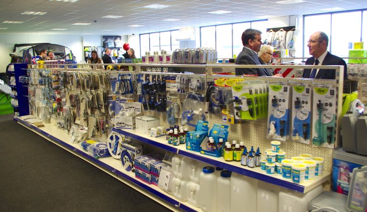 There's an impressive accessories shop at the new Camper UK Lincoln site, too