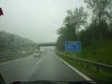 The drive to Munich was a very wet one for these novice motorcaravanners