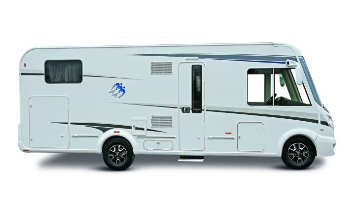 Based on a 2.3-litre turbodiesel, 130bhp Fiat Ducato, the 2015 Knaus Sky I 700 LEG has an MTPLM of 3850 and payload of approximately 615kg