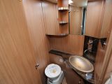 Meanwhile on the offside are the rest of the facilities in the Sky I 700 LEG. The door here can be fully opened to create a spacious ensuite washroom