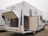 There's a large, easy to access and well appointed rear garage in the Chausson Flash 610