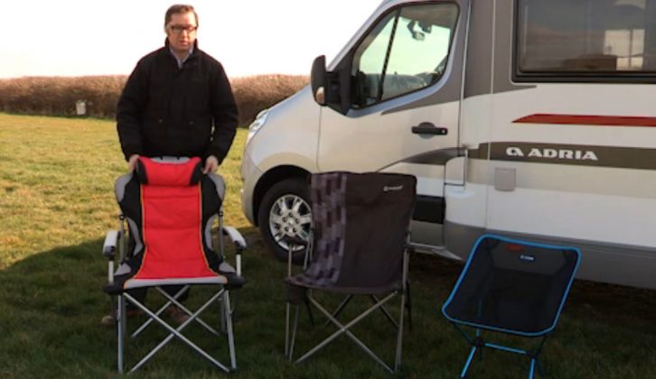 Having the best accessories can make your tour – our Editor reviews three camping chairs