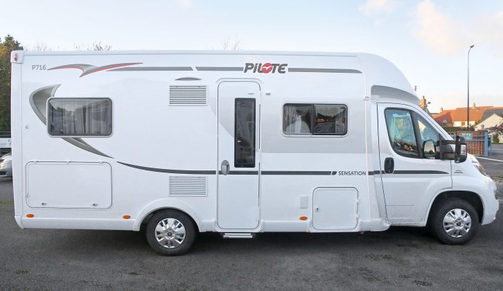 Based on the Fiat Ducato, this Pacific P716P has an MTPLM of  3500kg