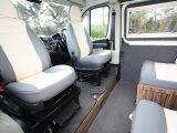 The cab seats swivel, to create a cosy and inviting lounge in the WildAx Pulsar
