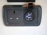 Combined 230V and USB outlets – additional 12V and 230V outlets are in the lounge