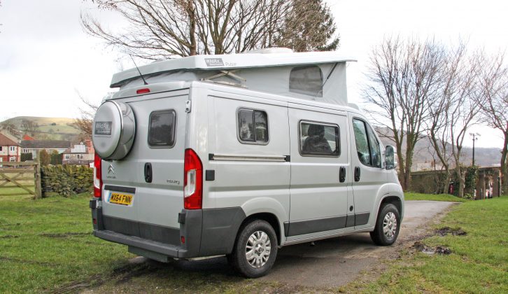 The WildAx Pulsar's elevating roof provides useful extra headroom, but when lowered helps keep fuel costs down