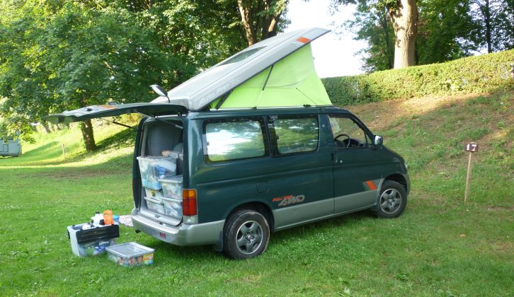 Pitched on a riverside campsite in Colmar, Alsace – as the chore of loading and unloading the 'van takes its toll, it's time to (try to) stay put