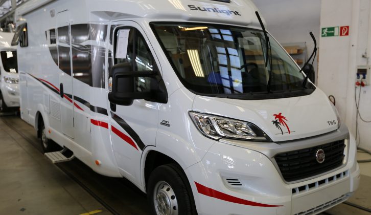 Models like this Sunlight T65, pictured rolling off the production line, are keeping the Hymer Group at the heart of the entry-level 'van market