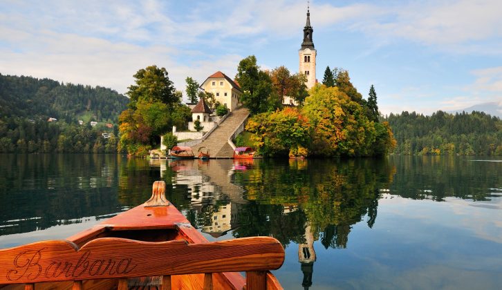 Visit Slovenia on tour and be charmed by Lake Bled, which has a castle and a small island