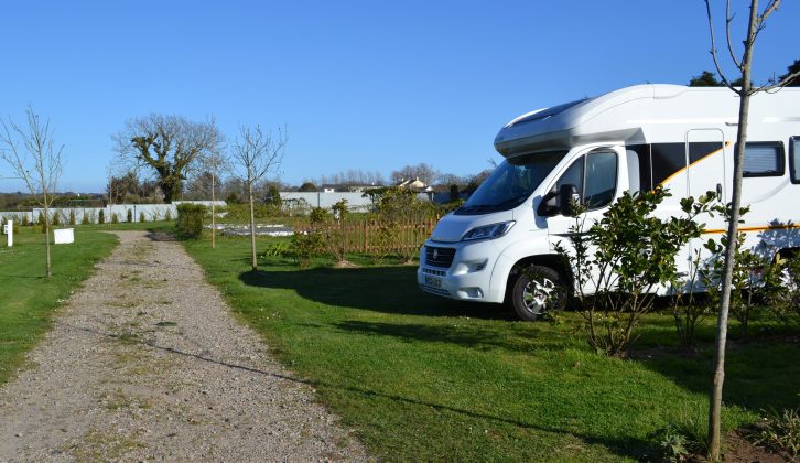 We loved the spacious pitches divided by willow hedges at Daisy Cottage Campsite and Retreat near St Ouen in Jersey