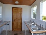 There's a special washing-up shed at Beuvelande Campsite and you'll get a great view from every sink!