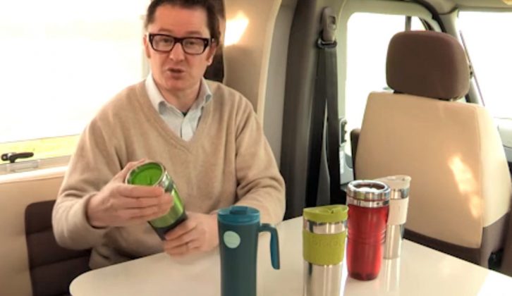 Practical Motorhome's Editor Niall Hampton reviews a selection of travel mugs on The Motorhome Channel