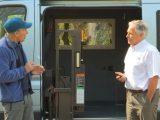 Mike Young of Young Conversions explains on TV how his company makes wheelchair-friendly motorhomes to order, adapted to suit each customer