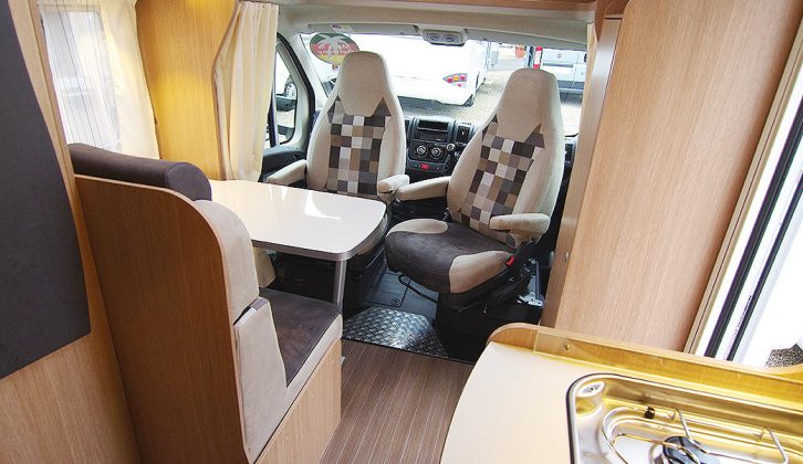 One advantage of the T60’s fairly tall dimensions is that there are no internal level changes to trip you up as you move through the motorhome (the external height is 2.91m, or 9'6.5")