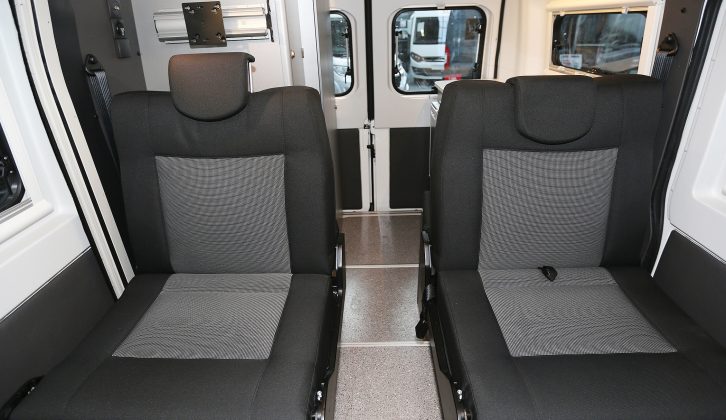 There are four belted travel seats in the Adria Twin 500 S, so you can use this 'van as your sole vehicle if you wish