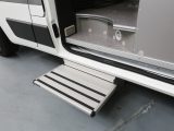Step on board the easy way, using the retractable electric step by side door on the nearside of the Adria Twin 500 S van conversion