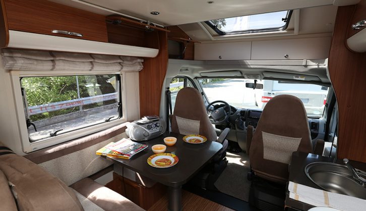 This fixed-twin single-beds 2010 Adria Matrix M 680 SL was 7.37m long and based on the Fiat Ducato