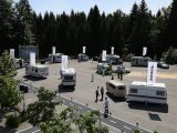 To mark 50 years, Adria showed a collection of motorhomes and caravans from across its history