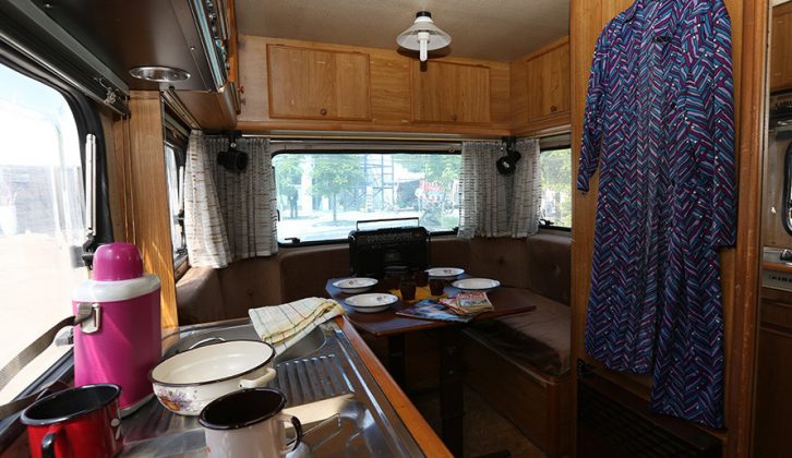 The 1982 Adriatik 390's layout was based on that of an Adria caravan
