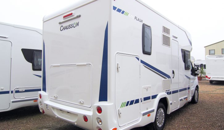 The Flash 610 is 2.3m wide and has a big rear garage with three access doors