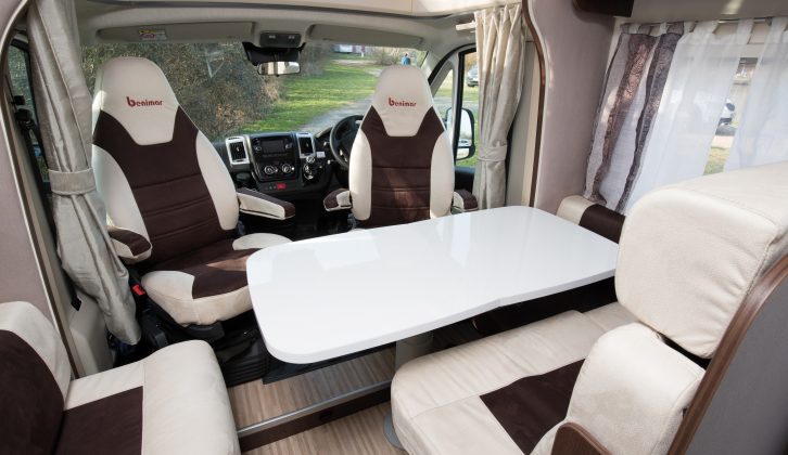 Stylish looks inside and out belie the Benimar’s good-value price. While just 6m long, it provides plenty of the comforts you expect on tour