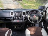The Ducato cab is bolstered by twin airbags, air con, cruise control and a radio/CD player with Bluetooth and an aux-in connection