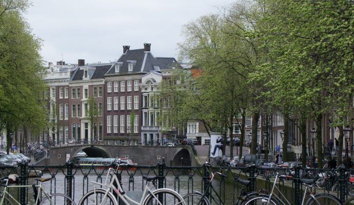 Explore Amsterdam's famous waterways – and there's an aire just 10 minutes from the city centre