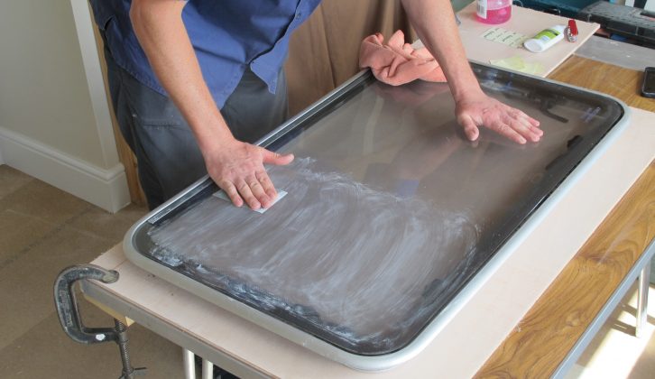 Once you've sanded the scratches themselves, lightly sand a larger area