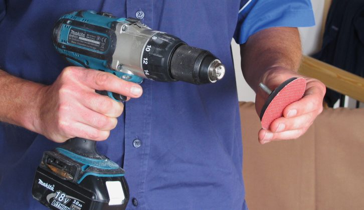 If you use a drill for polishing, select a slow speed
