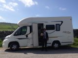 The Benimar Mileo 231 basks in the beautiful bank holiday sunshine in Yorkshire
