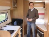 Auto-Trail's Imala 715 has a dual-fuel oven, separate grill, three gas rings on the hob and a large fridge/freezer