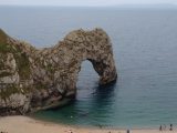 The picture perfect natural limestone arch of Durdle Door on the Jurassic Coast