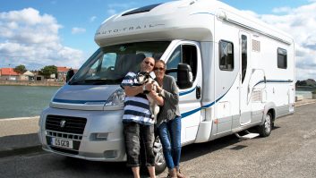 Chris and Christine Richards bought an Auto-Trail Frontier Delaware, because they wanted a fixed bed so that Christine can rest at any time, and a garage for her wheelchair
