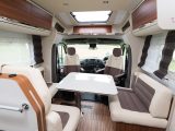 Our test ’van was fitted with the Forest colour scheme with White Santos seating – head restraints for the travel seats are included