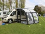 We test two motorhome drive-away awnings: the inflatable Vango Attar 380 Tall and traditional Ventura Freestander Cumulus Low