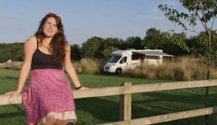 Bryony Symes reviews campsites in the Cotswolds on TV for Practical Motorhome