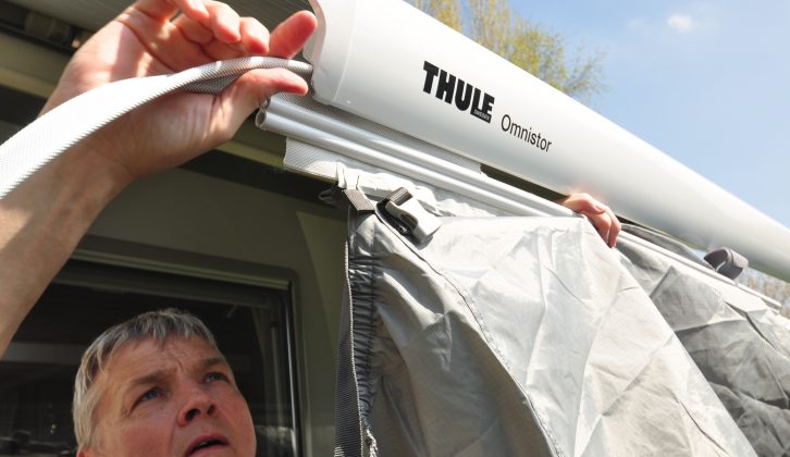 Paying extra for a fixing kit makes reattaching the awning to the motorhome simpler