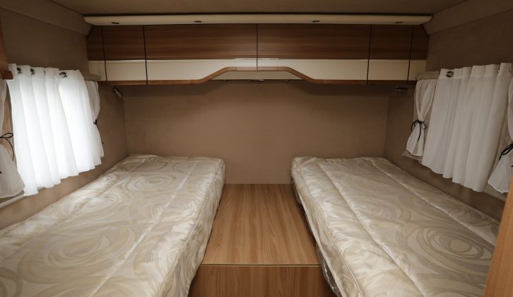There are twin single beds in the 7.8 GJF from the new Le Voyageur collection