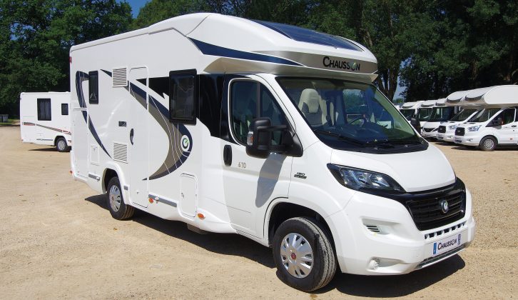A white cab denotes that this Chausson 610 is in entry-level Flash trim (the Ford base vehicle option is available)