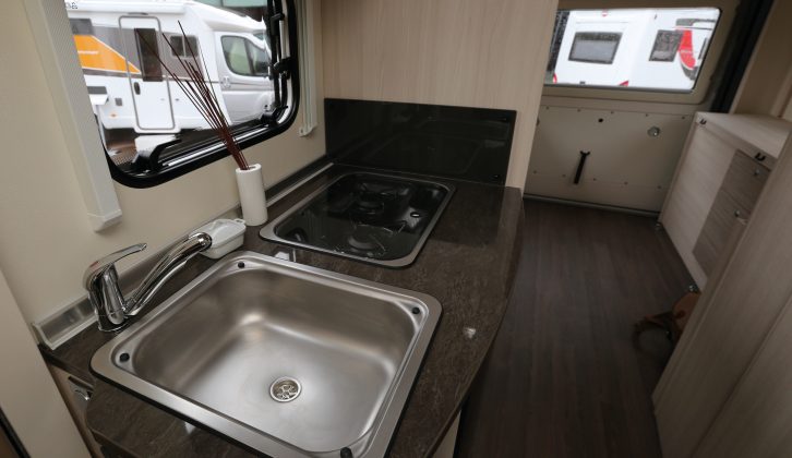 There's a good-sized sink in the kitchen of the new Brevio t 641