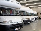 Bidding took place in front of each motorhome at the Silverstone auction