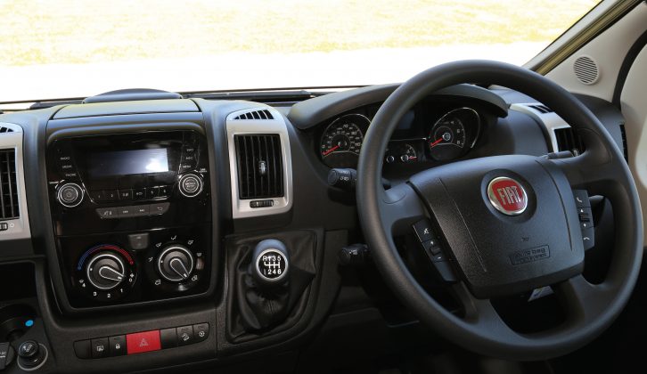 The steering wheel has convenient controls for the radio and a phone, part of the Media Pack (£649)